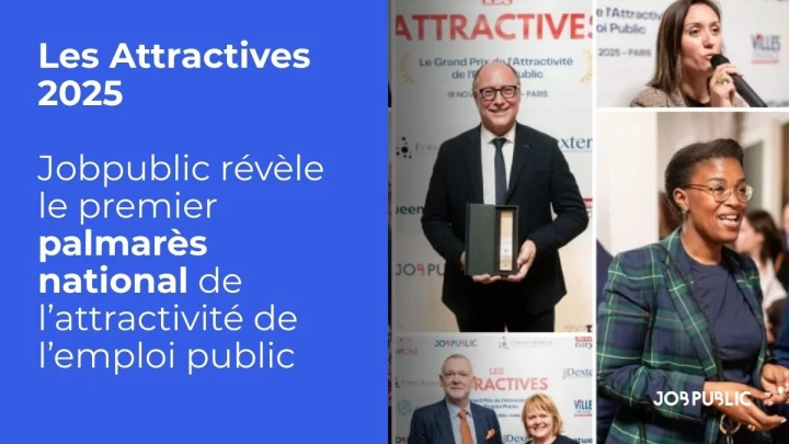 Les Attractives 2025 : Jobpublic révèle le premier palmarès national de l’attractivité de l’emploi public