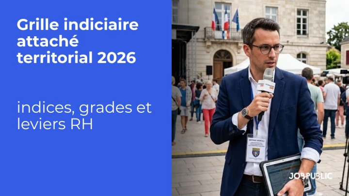 Grille indiciaire attaché territorial 2026 : indices, grades et leviers RH